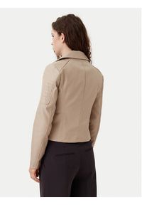 Noisy may - Noisy May Kurtka z imitacji skóry Rebel 27000741 Beżowy Slim Fit. Kolor: beżowy. Materiał: skóra #6