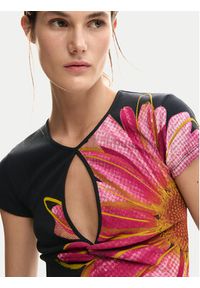 Desigual T-Shirt Dublin 26SWTK05 Czarny Regular Fit. Kolor: czarny. Materiał: bawełna #3