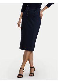 Lauren Ralph Lauren - LAUREN RALPH LAUREN Spódnica ołówkowa 200957618001 Granatowy Regular Fit. Kolor: niebieski. Materiał: wiskoza #1