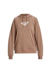 Roxy - Bluza z kapturem dla Kobiety SURF STOKED. Typ kołnierza: kaptur. Kolor: brązowy. Materiał: materiał, poliester, bawełna. Sezon: zima