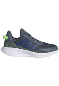 Adidas - Buty adidas Tensaur Run Jr FV9444 szare. Okazja: na co dzień. Zapięcie: sznurówki. Kolor: szary. Materiał: syntetyk, materiał, guma. Szerokość cholewki: normalna. Model: Adidas Cloudfoam. Sport: bieganie #7
