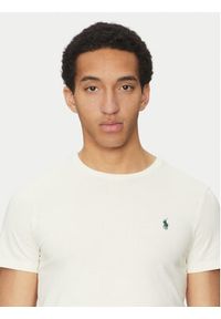 Polo Ralph Lauren T-Shirt 710671438421 Écru Slim Fit. Typ kołnierza: polo. Materiał: bawełna #3