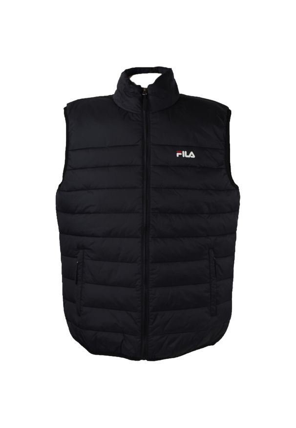Kamizelka turystyczna męska Fila Berglicht Vest. Kolor: czarny. Materiał: poliester