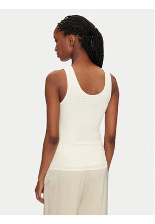 Marciano Guess Bluzka 5GGR09 5869Z Biały Slim Fit. Kolor: biały. Materiał: syntetyk