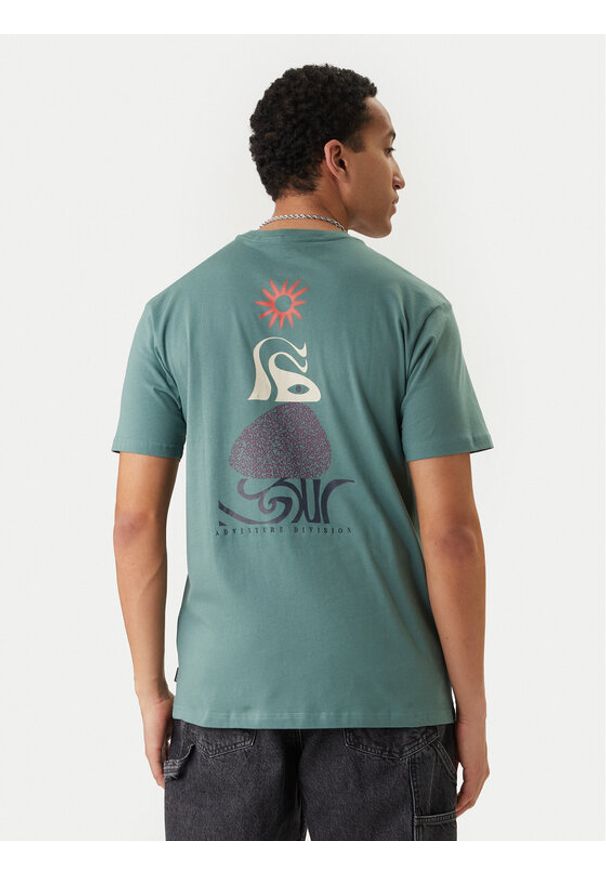 Billabong T-Shirt Totem EBYZT00388 Zielony Regular Fit. Kolor: zielony. Materiał: bawełna