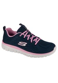 skechers - Buty do chodzenia damskie Skechers Graceful Get Connected. Zapięcie: sznurówki. Kolor: niebieski. Materiał: tkanina, materiał. Szerokość cholewki: normalna. Model: Skechers Sport. Sport: turystyka piesza