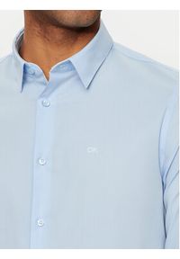 Calvin Klein Koszula K10K110856 Niebieski Slim Fit. Kolor: niebieski. Materiał: bawełna