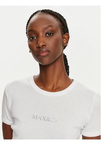 MAX&Co. T-Shirt Logotee 2428976014200 Biały Regular Fit. Kolor: biały. Materiał: bawełna #3