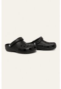 Crocs klapki Classic kolor czarny 10001. Nosek buta: okrągły. Kolor: czarny. Materiał: guma #4