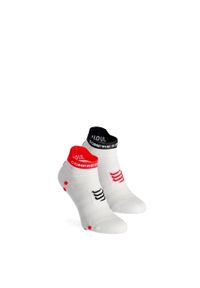 Skarpety biegowe Compressport Pro Racing Socks v4.0 UL Run Low. Kolor: biały. Sport: bieganie #1