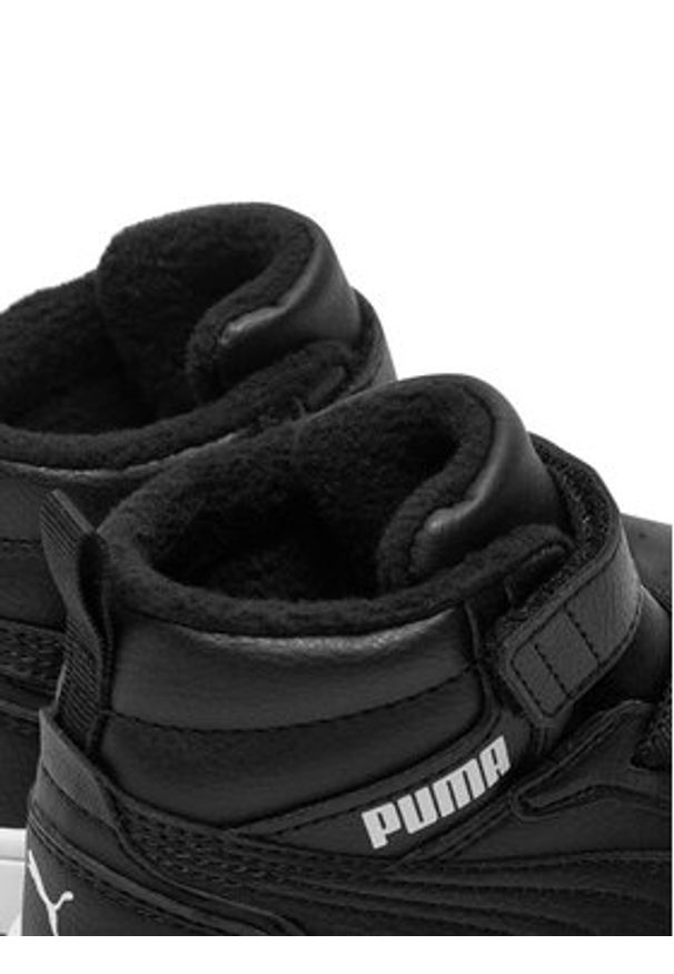 Puma Sneakersy Rebound V6 Mid Wtr Ac+ Ps 307979 01 Czarny. Kolor: czarny. Materiał: skóra