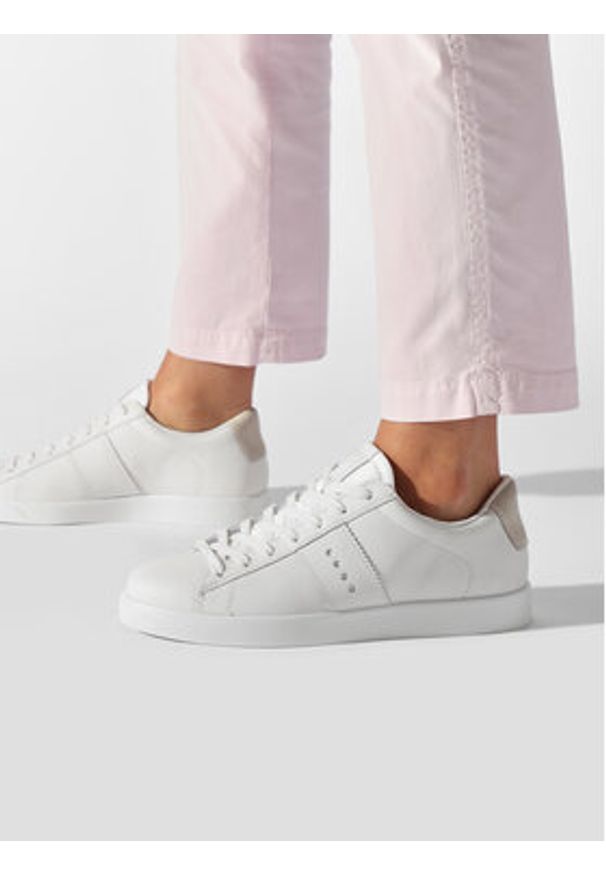 ecco - ECCO Sneakersy STREET LITE W 21280359390 Biały. Kolor: biały. Materiał: skóra