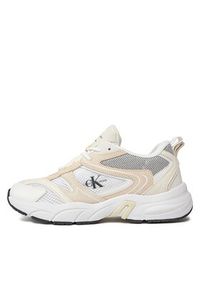 Calvin Klein Jeans Sneakersy Retro Tennis Su-Mesh Wn YW0YW00891 Beżowy. Kolor: beżowy. Materiał: skóra #3