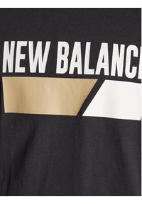 New Balance T-Shirt MT23901 Czarny Relaxed Fit. Kolor: czarny. Materiał: bawełna