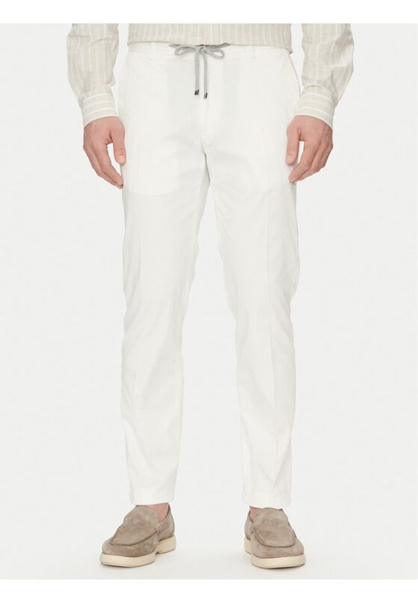 JOOP! Chinosy 17 JT-79Sake-D 30045898 Beżowy Slim Fit. Kolor: beżowy. Materiał: bawełna