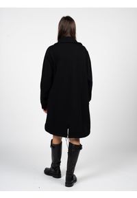 La Haine Inside Us Płaszcz "Unisex" | LM028 | Mężczyzna | Czarny. Kolor: czarny. Materiał: poliester, bawełna. Długość: długie. Wzór: jednolity. Styl: elegancki #2