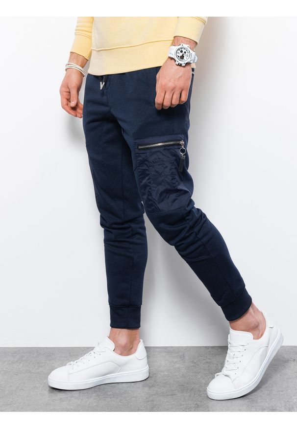 Niebieskie spodnie Ombre Clothing