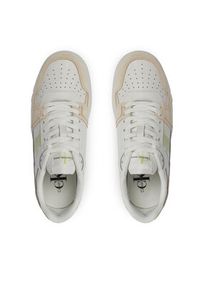 Calvin Klein Jeans Sneakersy Basket Cupsole Lace Mix Nbs Sat YW0YW01446 Biały. Kolor: biały. Materiał: zamsz, skóra