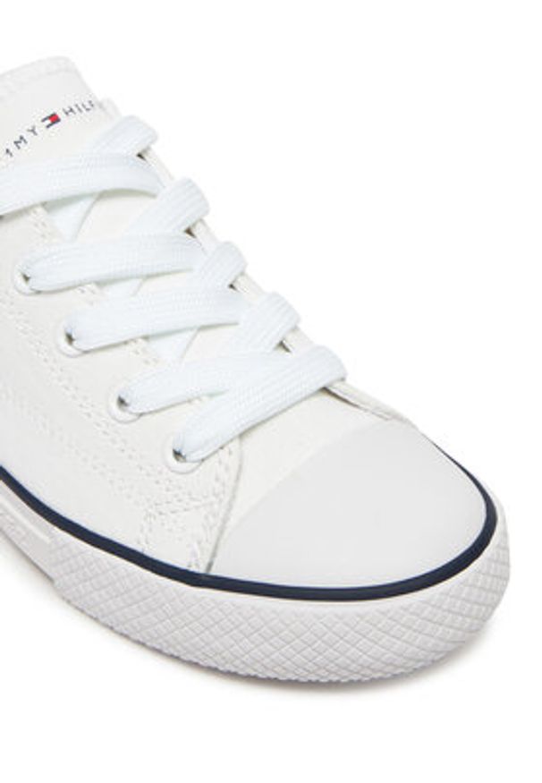 TOMMY HILFIGER - Tommy Hilfiger Trampki T3X9-33846-0890100 Biały. Kolor: biały. Materiał: materiał