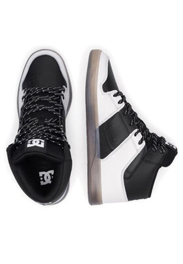 DC Sneakersy CURE HI TOP ADYS400072-BCA Czarny. Kolor: czarny. Materiał: skóra