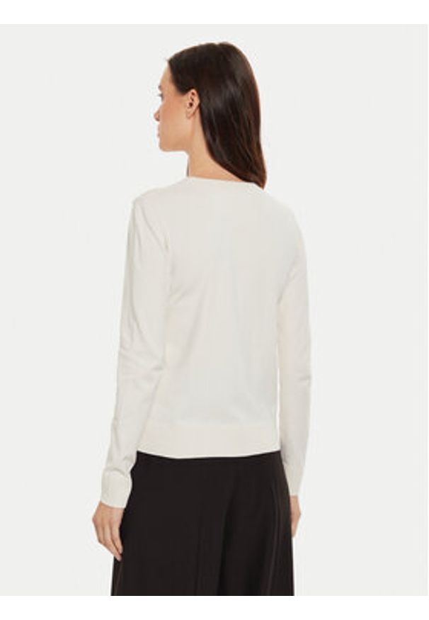 Sisley Sweter 17Q3M100F Beżowy Regular Fit. Kolor: beżowy. Materiał: wiskoza