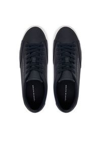 TOMMY HILFIGER - Tommy Hilfiger Tenisówki Vulc Core Rwb Long Lace Lth FM0FM05814 Granatowy. Kolor: niebieski. Materiał: skóra #6