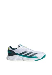 Adidas - Buty Courtquick Padel. Kolor: zielony, biały, wielokolorowy. Materiał: materiał. Sport: tenis
