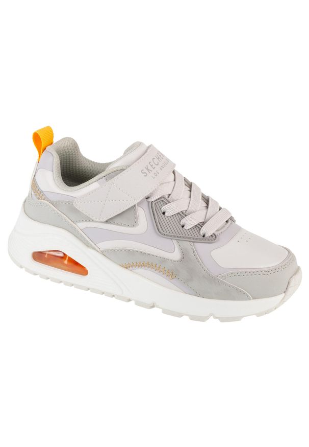 skechers - Buty sportowe Sneakersy dziewczęce, Uno Gen1 - Color Rays. Kolor: szary. Model: Skechers Sport. Sport: turystyka piesza