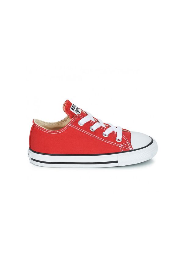 Converse - Buty trampki dziecięce CONVERSE ALL STAR niskie. Kolor: czerwony. Model: Converse All Star. Sport: turystyka piesza