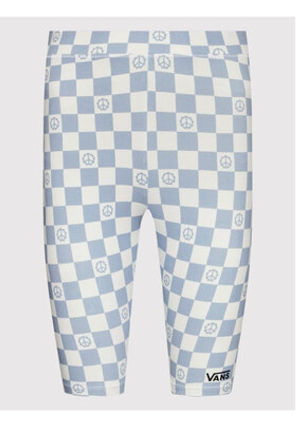 Vans Kolarki Flying V Print VN0A7PNE Błękitny Slim Fit. Kolor: niebieski. Materiał: bawełna. Wzór: nadruk