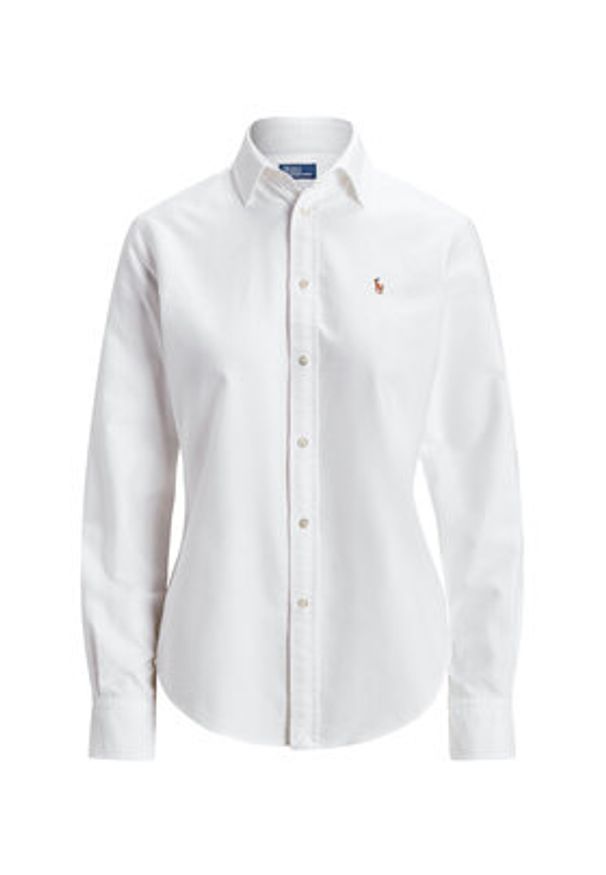 Polo Ralph Lauren Koszula 211891377003 Biały Regular Fit. Typ kołnierza: polo. Kolor: biały. Materiał: bawełna