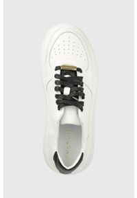 Charles Footwear sneakersy skórzane Zara.Sneaker kolor biały Zara. Nosek buta: okrągły. Zapięcie: sznurówki. Kolor: biały. Materiał: skóra. Obcas: na platformie #2