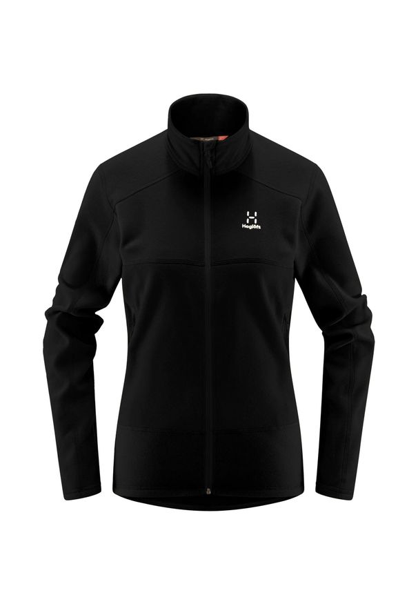 Haglöfs - Bluza polarowa damska Buteo Mid. Kolor: czarny. Materiał: polar. Styl: sportowy. Sport: turystyka piesza