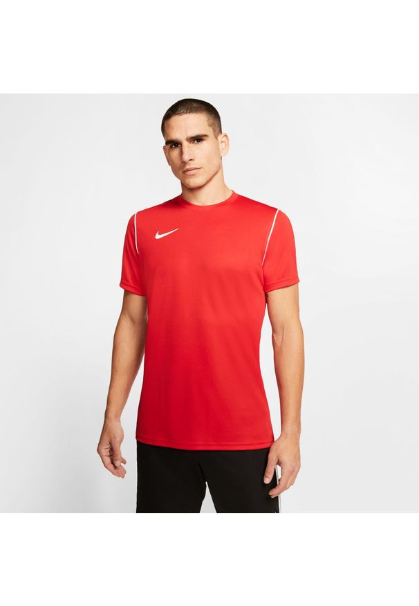 Koszulka piłkarska chłopięca Nike JR Park 20. Kolor: czerwony, biały, wielokolorowy. Długość rękawa: krótki rękaw. Długość: krótkie. Sport: piłka nożna