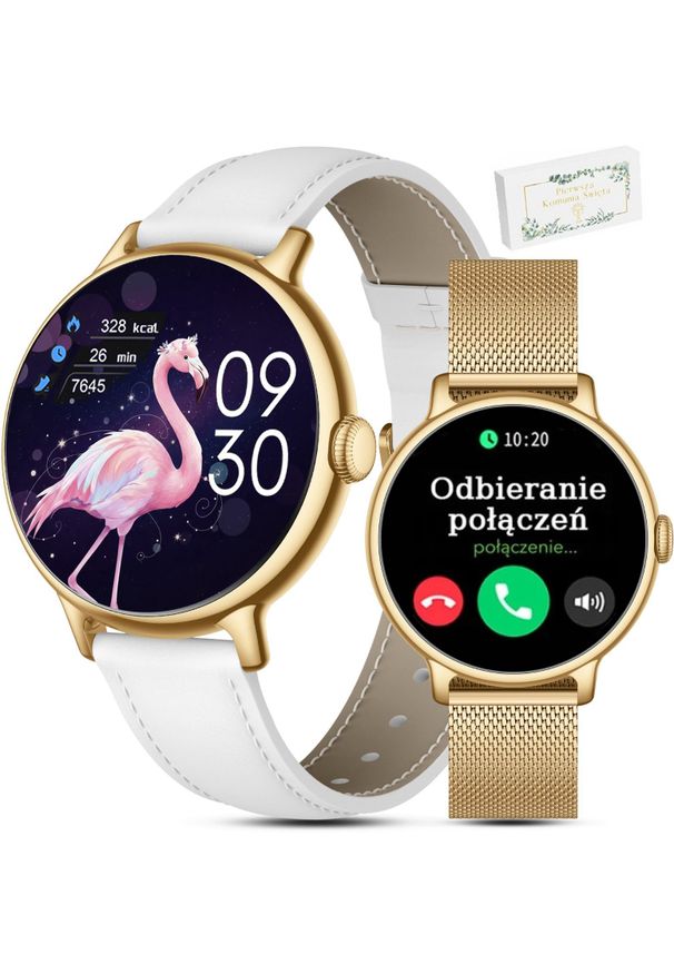 Gravity Zegarek dziecięcy Komunia SMARTWATCH Gravity GT33-2 GD/GD/WH PROF. Rodzaj zegarka: smartwatch