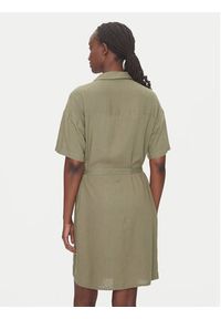 Vero Moda Sukienka koszulowa Thea 10333791 Zielony Loose Fit. Kolor: zielony. Materiał: wiskoza. Typ sukienki: koszulowe #5
