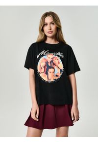 Sinsay - Koszulka z nadrukiem Måneskin - czarny. Kolor: czarny. Wzór: nadruk #1