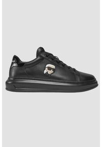 Karl Lagerfeld - KARL LAGERFELD Czarne sneakersy Kapri Mens Nft Lo Lace. Kolor: czarny