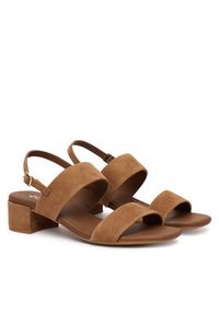 ecco - ECCO Sandały Liva 25030305034 Brązowy. Kolor: brązowy. Materiał: zamsz, skóra #6