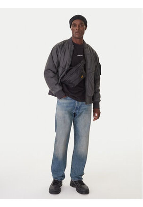 G-Star RAW - G-Star Raw Kurtka bomber GA-1 D26882-E063 Szary Regular Fit. Kolor: szary. Materiał: syntetyk