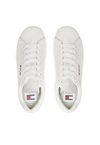 Tommy Jeans Sneakersy Tjm Leather Low Cupsole EM0EM01374 Écru. Materiał: skóra