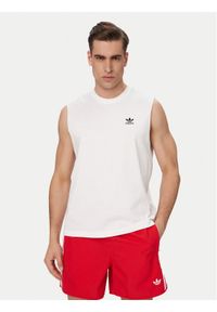 Adidas - adidas Tank top Trefoil Essentials KE3396 Biały Regular Fit. Kolor: biały. Materiał: bawełna #1