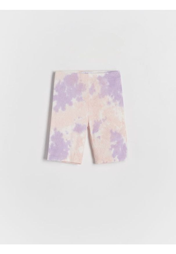 Reserved - Szorty z efektem tie dye - wielobarwny. Materiał: dzianina, bawełna