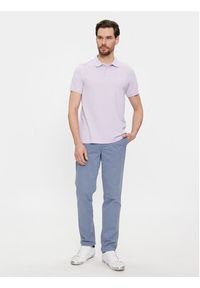 United Colors of Benetton - United Colors Of Benetton Polo 3089J3179 Fioletowy Regular Fit. Typ kołnierza: polo. Kolor: fioletowy. Materiał: bawełna