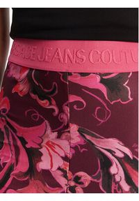 Versace Jeans Couture Legginsy 79HAC101 JS501 Różowy Slim Fit. Kolor: różowy. Materiał: syntetyk #3