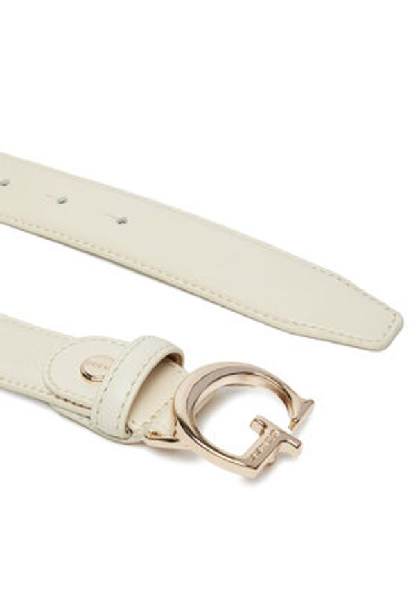 Guess Pasek Damski Vikky BW9118 P4230 Écru. Materiał: skóra
