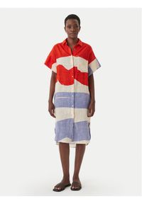 Iconique Sukienka letnia IC26-079 Kolorowy Relaxed Fit. Materiał: bawełna. Wzór: kolorowy. Sezon: lato #1