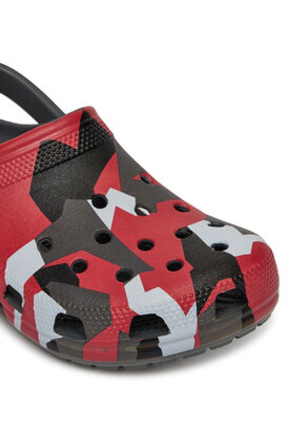 Crocs Klapki Geo Camo Clog 211009 Kolorowy. Wzór: kolorowy