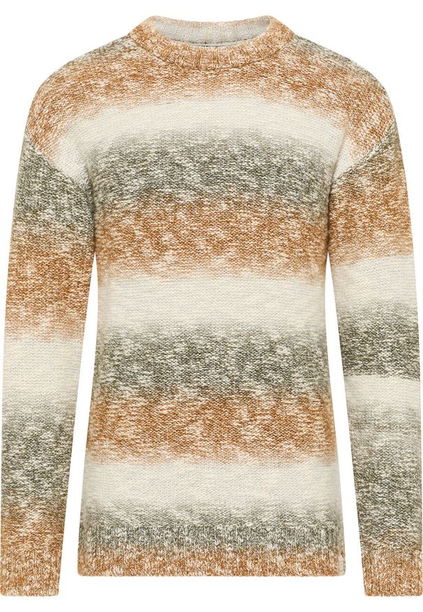 Mustang - MUSTANG Emil C Degradee MĘSKI SWETER PASKI Degradee Naturetones 1014122 12475. Wzór: paski