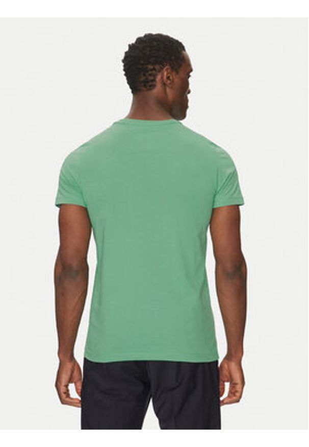 TOMMY HILFIGER - Tommy Hilfiger T-Shirt Logo MW0MW11797 Zielony Regular Fit. Kolor: zielony. Materiał: bawełna